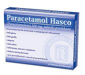 Lek PARACETAMOL HASCO w tabletkach 500mg *30tabl. - tylko odbiór osobisty
