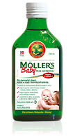 MOLLER'S BABY tran norweski o aromacie naturalnym 250ml