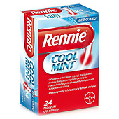 RENNIE COOL MINT tabletki do ssania BAYER *24tabl.