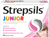 Strepsils Junior *24 pastylki -tylko odbiór osobisty