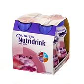 NUTRIDRINK juice style truskawkowy 4x200ml