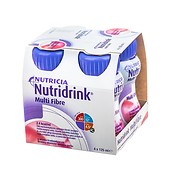 NUTRIDRINK MULTIFIBRE truskawkowy 4x125ml