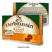 HERBITUSSIN Kaszel pastylki 12szt.