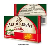 HERBITUSSIN Gardło pastylki 12szt.