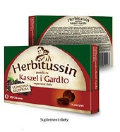 HERBITUSSIN Kaszel i Gardło pastylki 12szt.