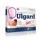 ULGARD Junior o smaku malinowym z sokiem malinowym pastylki do ssania 16szt.